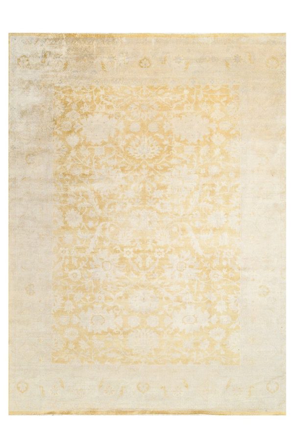 Transitional Oushak Revival - Gold Rays