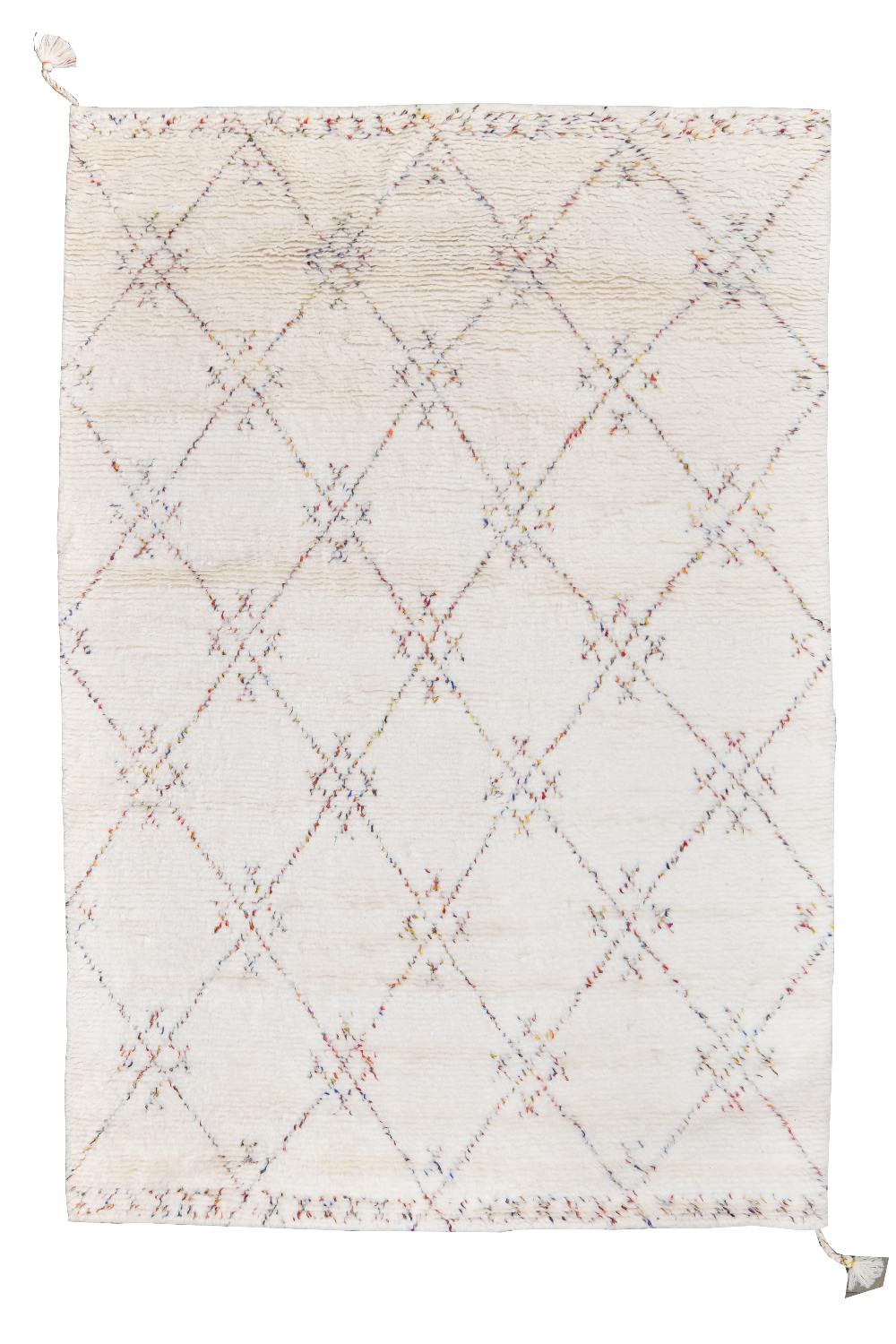 Plush Wool Moroccan Collection – Crossed Diamonds