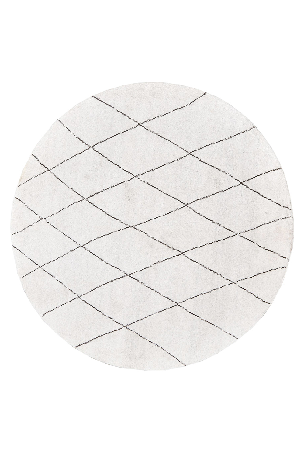 Plush Wool Moroccan Berber – Round Delight