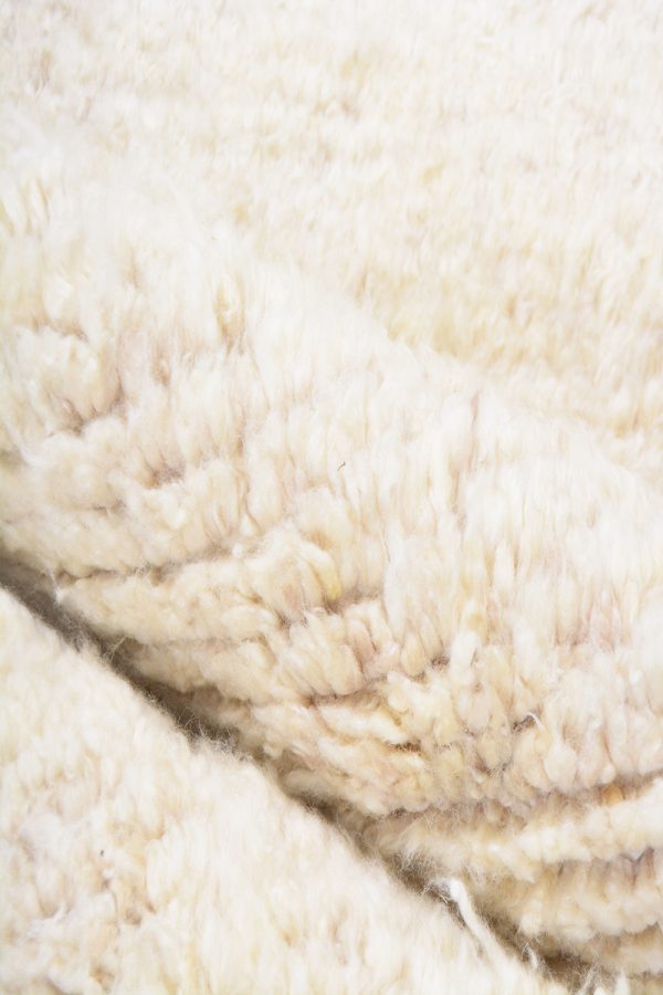 Plush Wool Moroccan Berber - Snow Shade