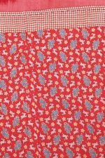 Vintage Uzbek Silk Handwoven Ikat Textile - Lava Red