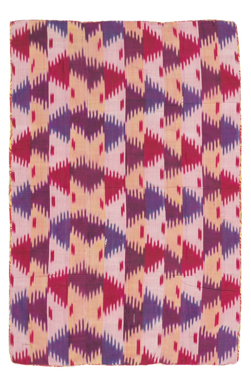 Vintage Uzbek Silk Handwoven Ikat Textile – Illusion