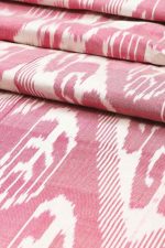 Vintage Uzbek Silk Handwoven Ikat Textile - Rosette