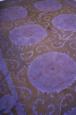 Vintage Uzbek Suzani Embroidered Textile - Aubergine (Overdyed)