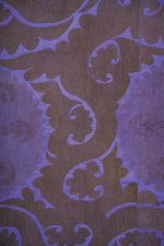 Vintage Uzbek Suzani Embroidered Textile - Aubergine (Overdyed)