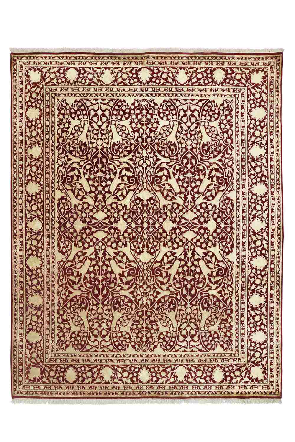 Hadji Jalili Silk and Wool Collection – Claret Arabesque