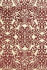 Hadji Jalili Silk and Wool Collection - Claret Arabesque