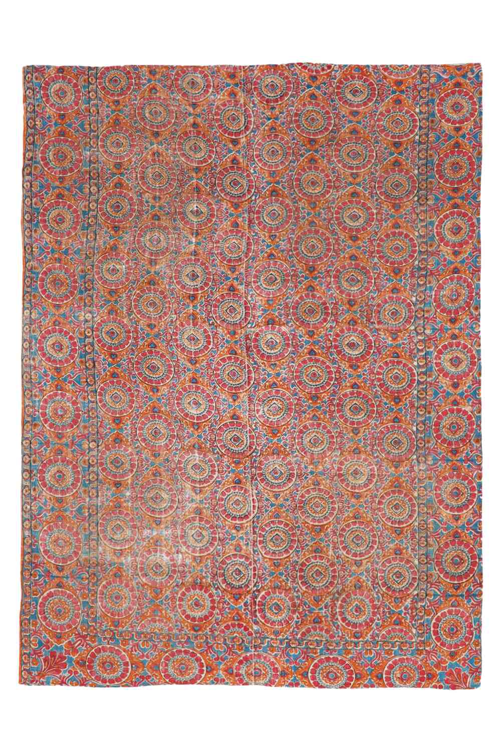 Antique Indian Block Printed Textile – Marigold
