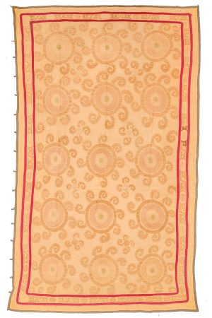 Vintage Uzbek Suzani Embroidered Textile - Ferris Wheel