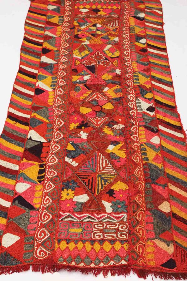 Vintage Iraq Hand Embroidered Rasht Textile