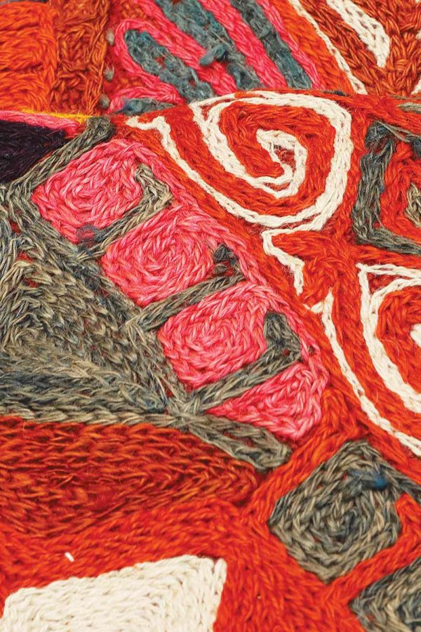 Vintage Iraq Hand Embroidered Rasht Textile