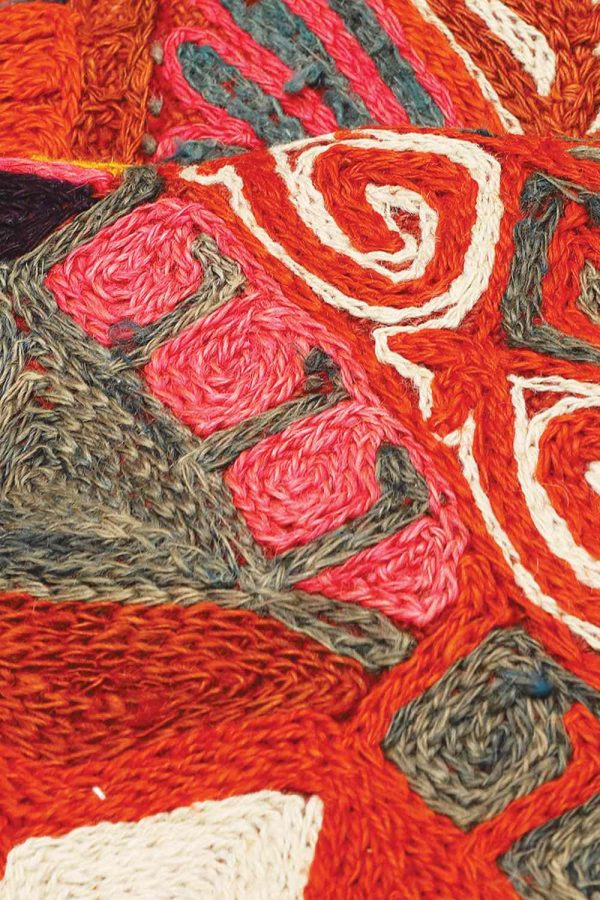 Vintage Iraq Hand Embroidered Rasht Textile