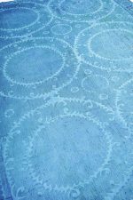 Overdyed Uzbek Suzani Embroidered Textile - Azure