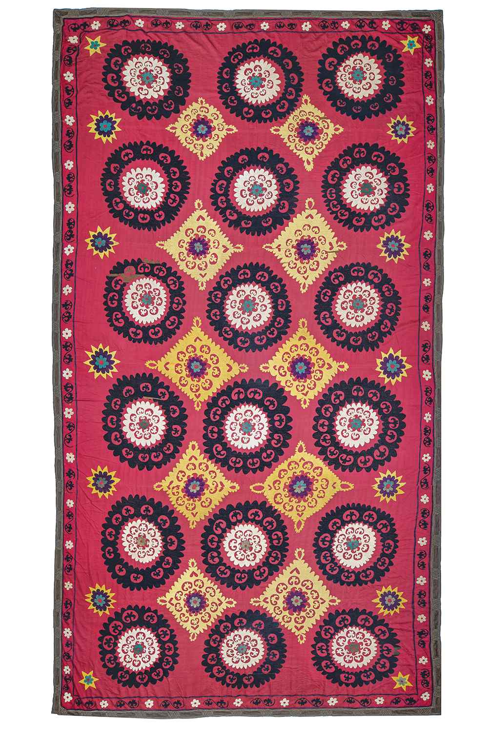 Vintage Uzbek Suzani Embroidered Textile – Circadium