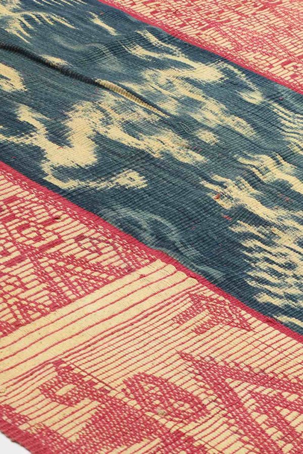 Vintage Indonesian Sumbawa Handwoven Ikkat Textile - Dragon
