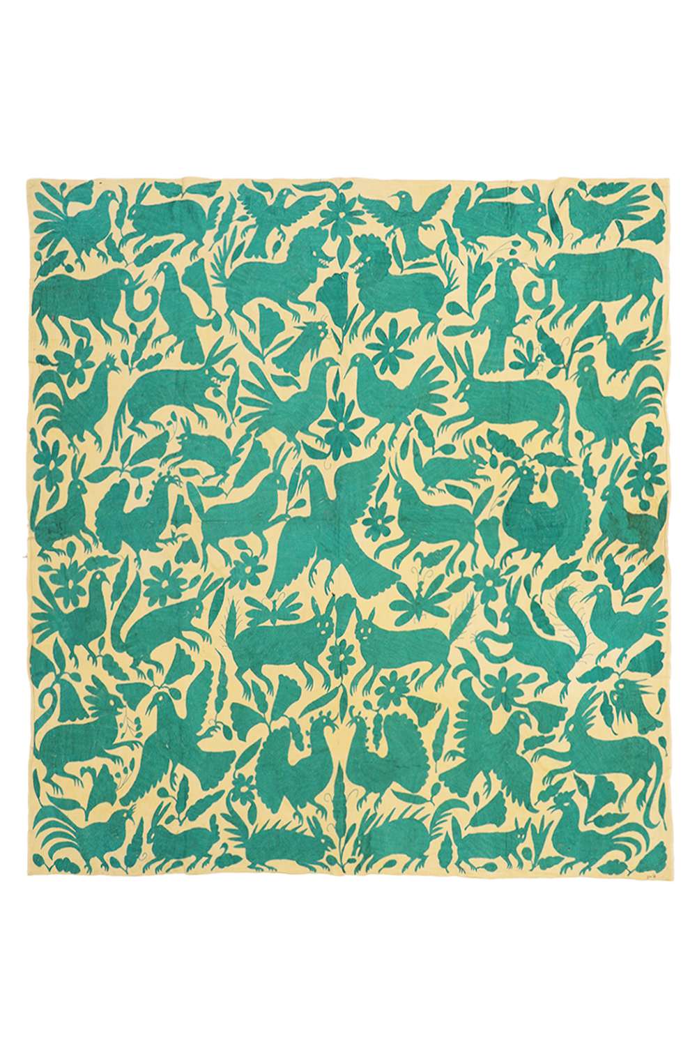 Antique Uzbek Suzani Embroidered Textile – Nature
