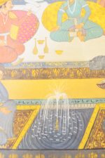 Mughal Miniature on Linen - Court Scene