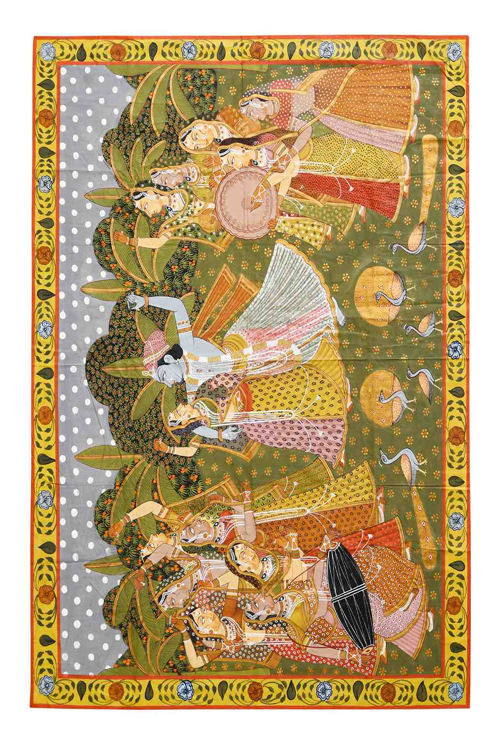 Indian Pichwai – Krishna Radha Sangam