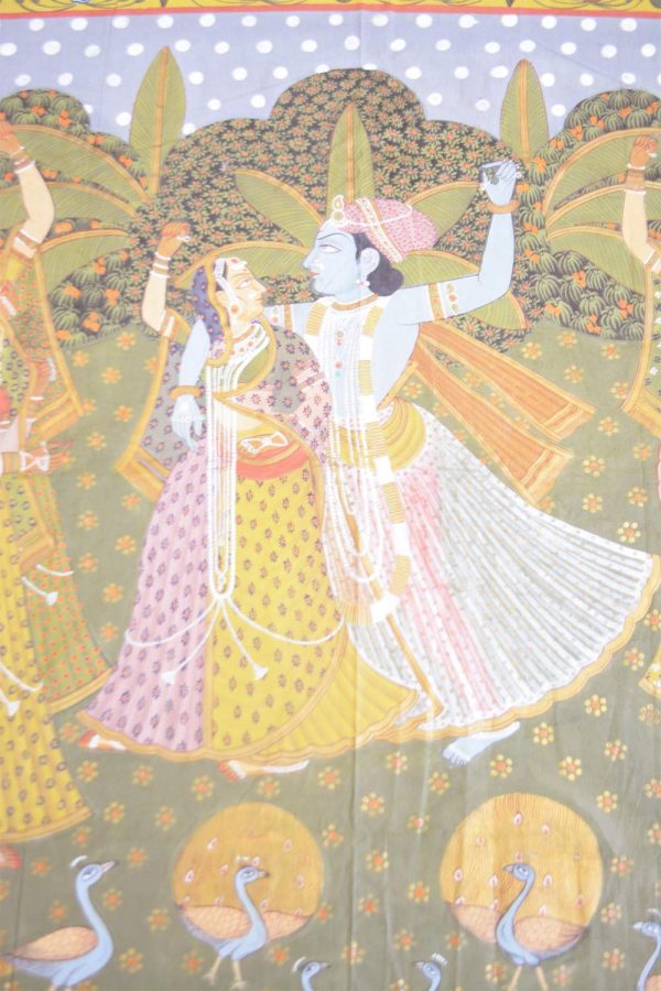 Indian Pichwai - Krishna Radha Sangam