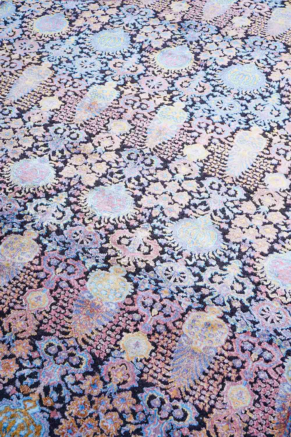 Safavid Silk & Wool Collection – Midnight Cypress
