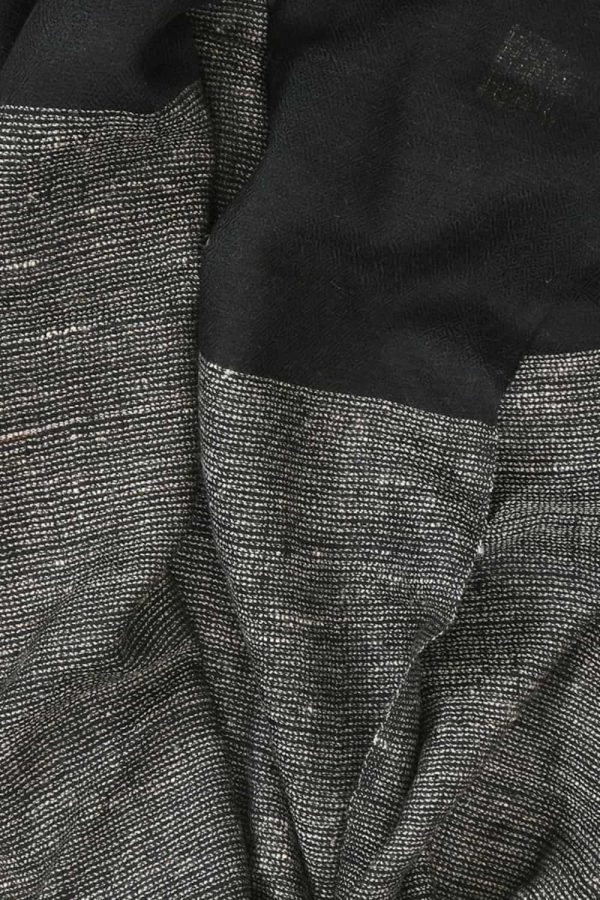 Light Weight Shahmina Scarves - Black Bordered