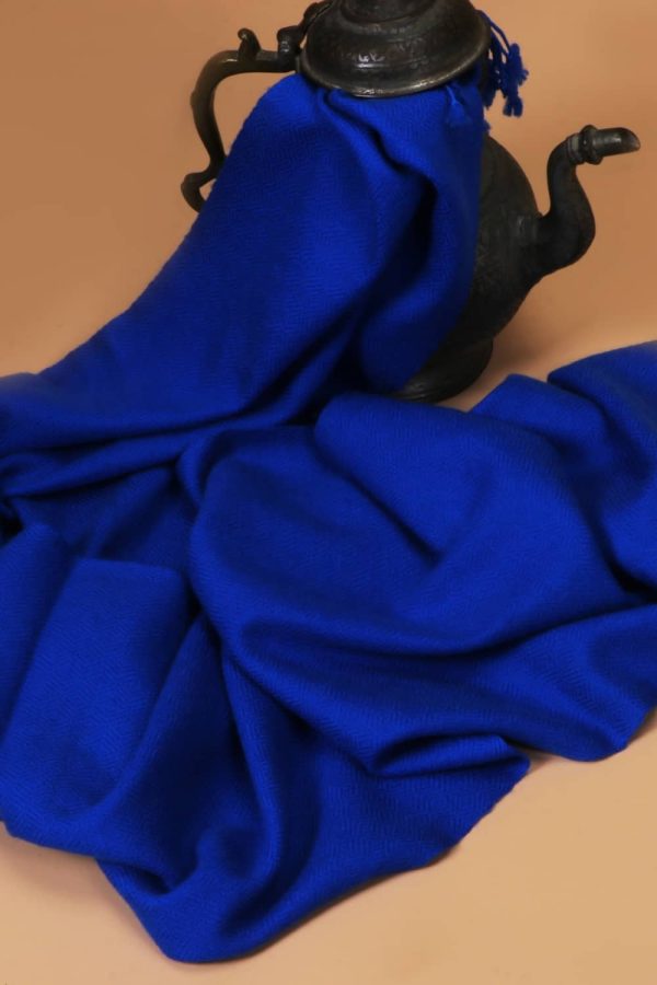 Pashmina Muffler - Cobalt Blue
