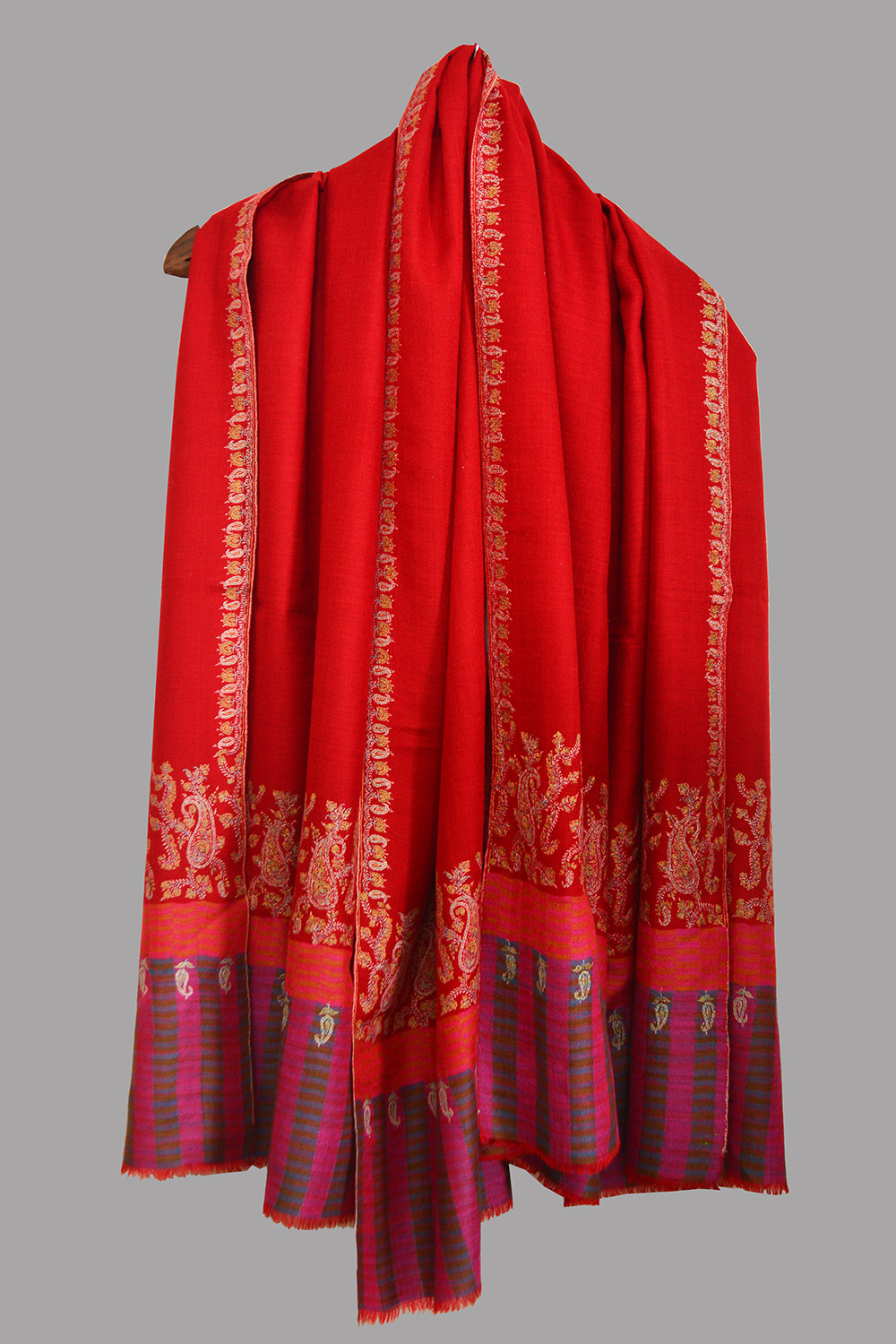Pashmina Palladar Shawl – Cardinal