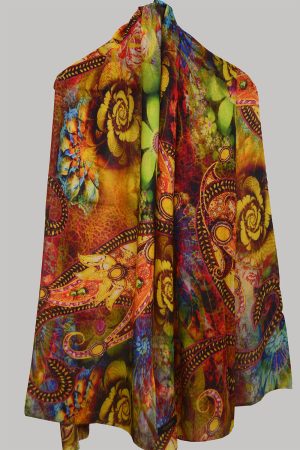 Pashmina Print Stole - Floral Mania