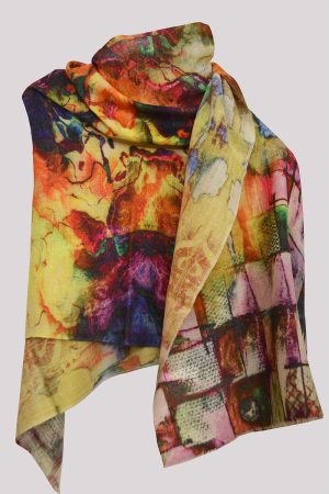 Shahmina Print Stole - Helios