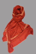 Light Weight Shahmina Shahmina Beldar Stole - Rust