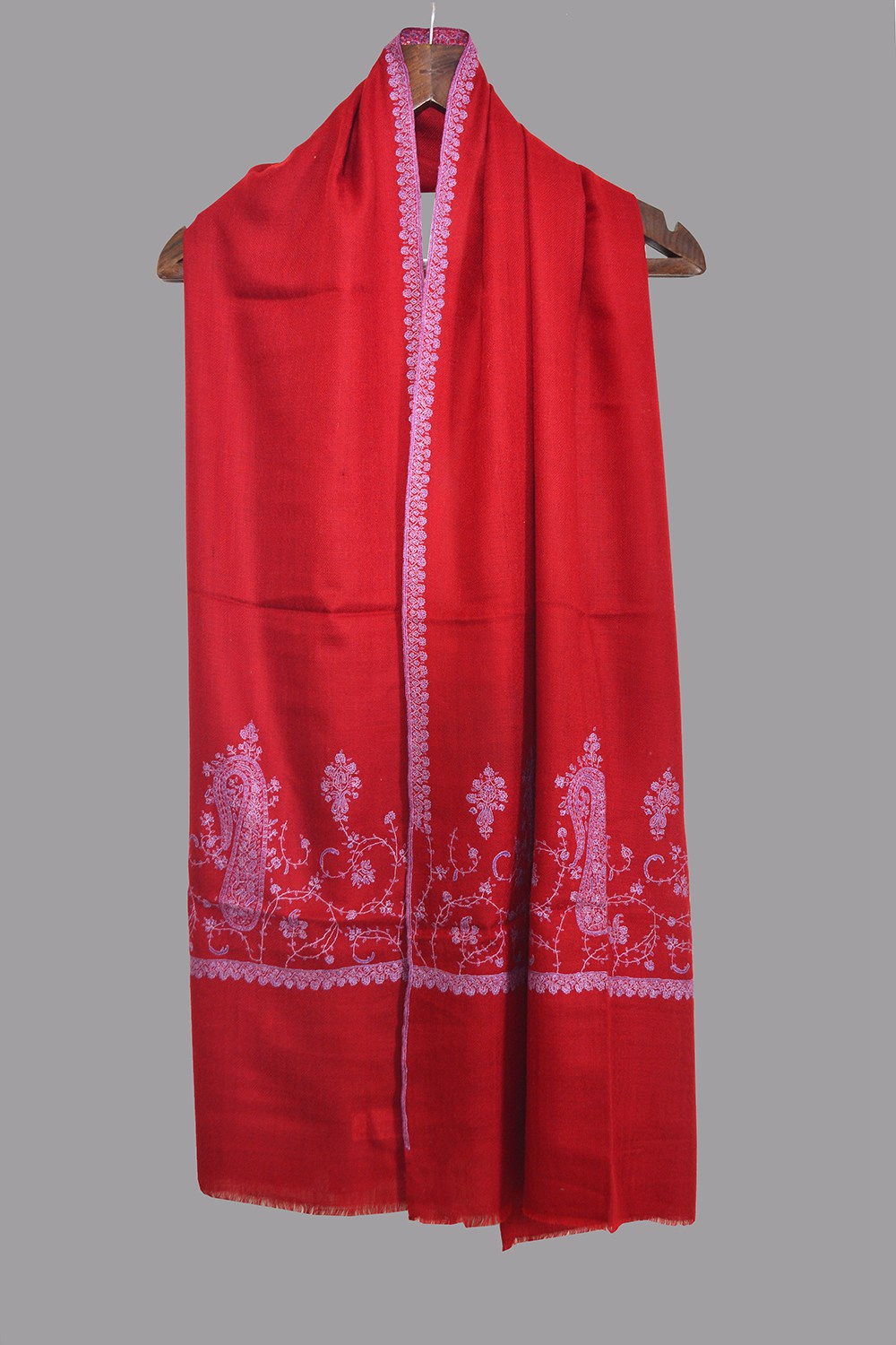 Light Weight Shahmina Palladar Stole – Crimson
