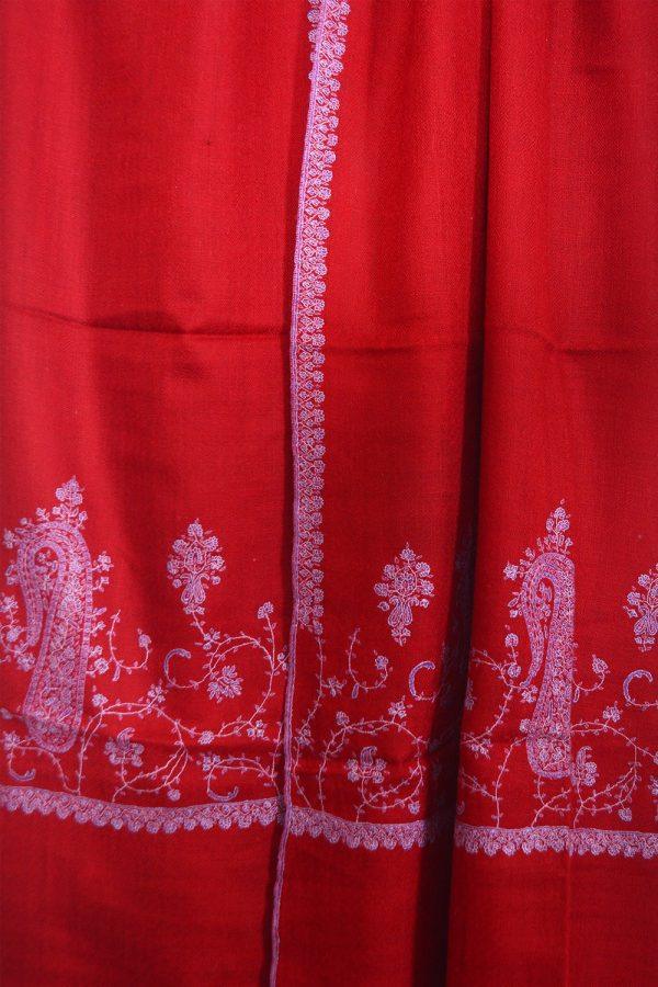 Light Weight Shahmina Palladar Stole - Crimson