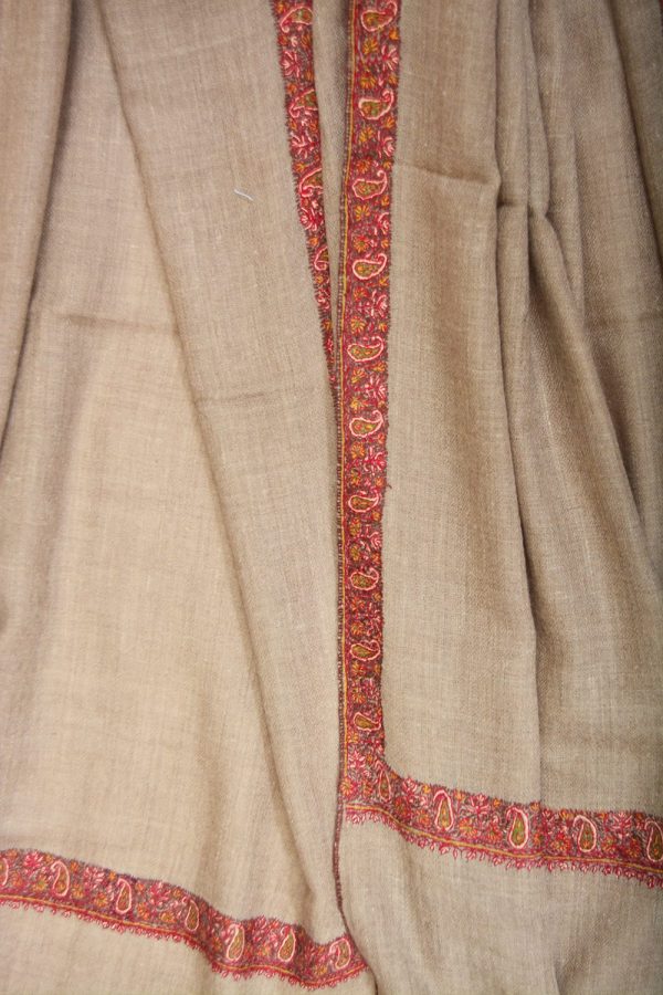 Light Weight Shahmina Shahmina Beldar Stole - Beach Sand