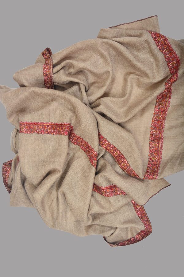 Light Weight Shahmina Shahmina Beldar Stole - Beach Sand