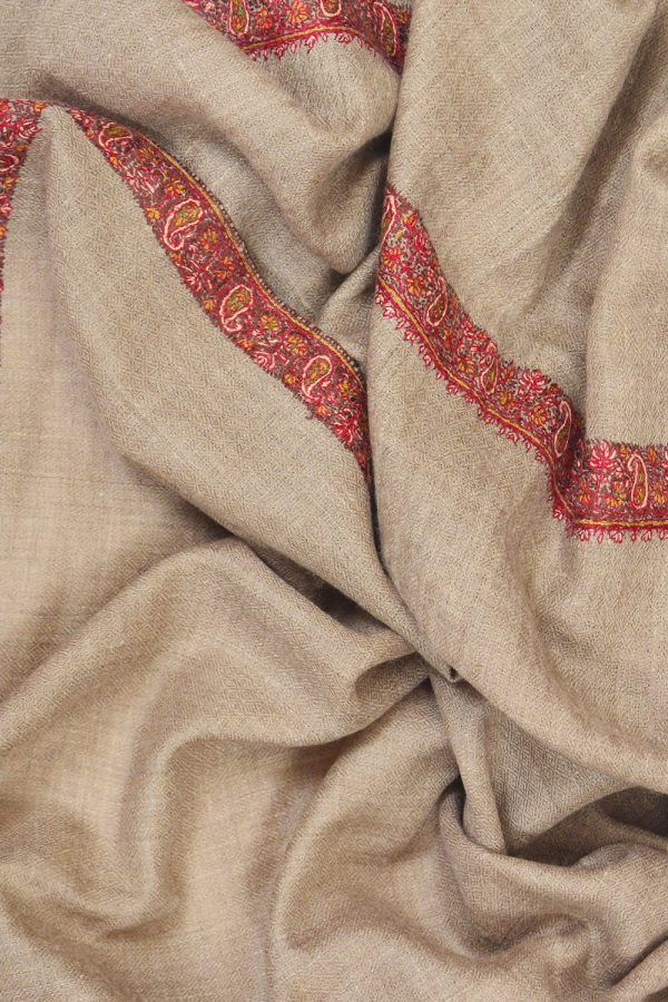 Light Weight Shahmina Shahmina Beldar Stole - Beach Sand