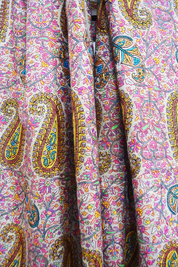 Light Weight Shahmina Jamawar Shawl - Exuberant