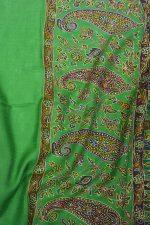 Shahmina Print Embroidered Palladar Stole - Emerald
