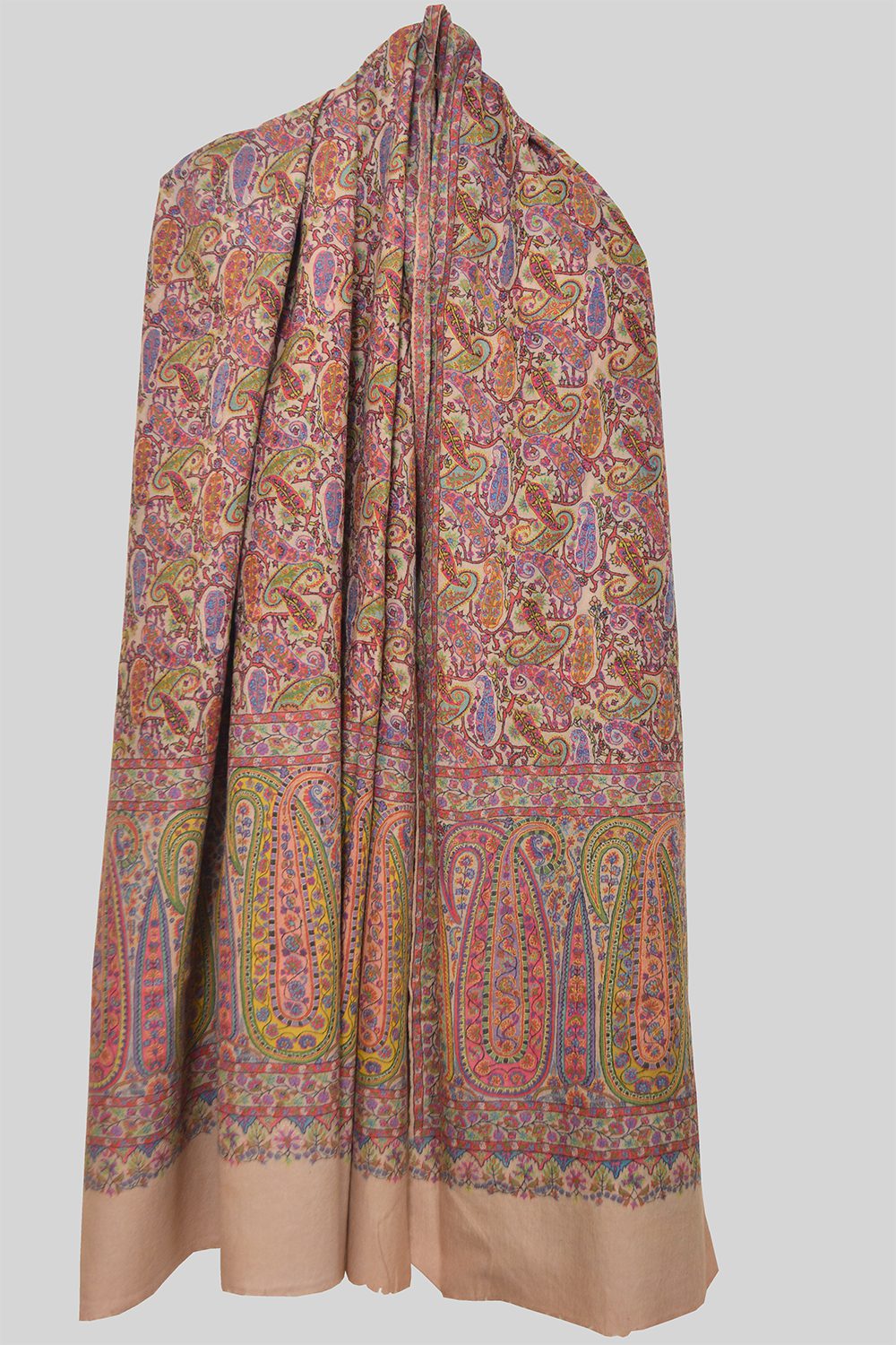 Pashmina Kalam Kari Gent Shawl – Paisley Passion
