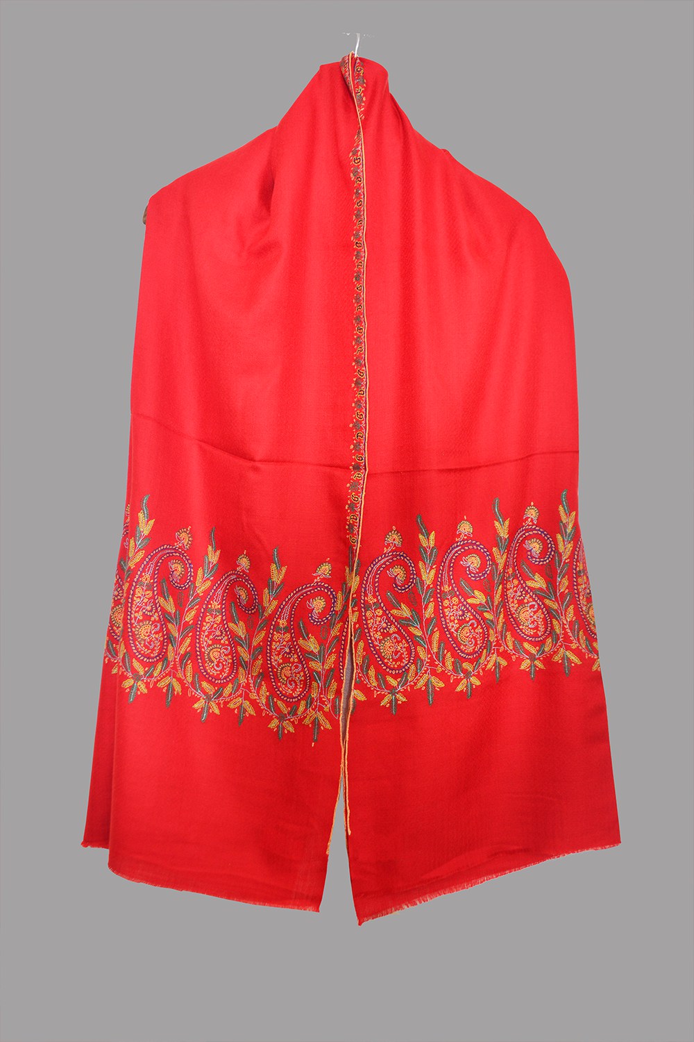 Light Weight Shahmina Palladar Stole – Carmine