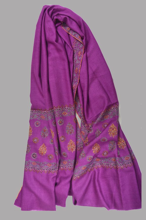 Light Weight Shahmina Palladar Shawl - Ruby Pink