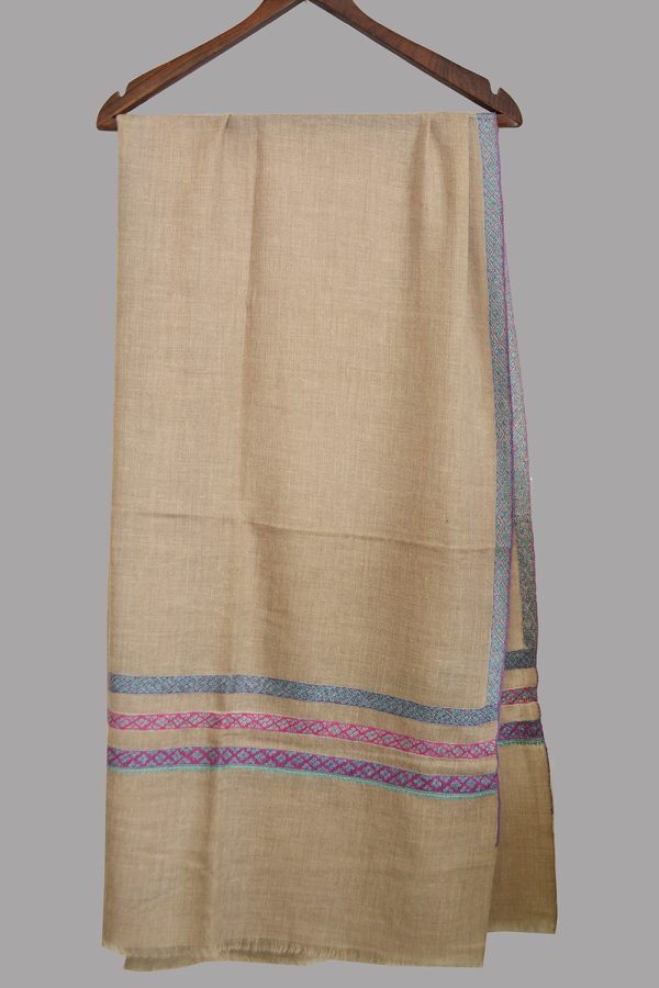 Light Weight Shahmina Shahmina Beldar Stole - Toosh Brown