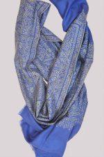 Light Weight Shahmina Jama Stole - Cobalt Blue