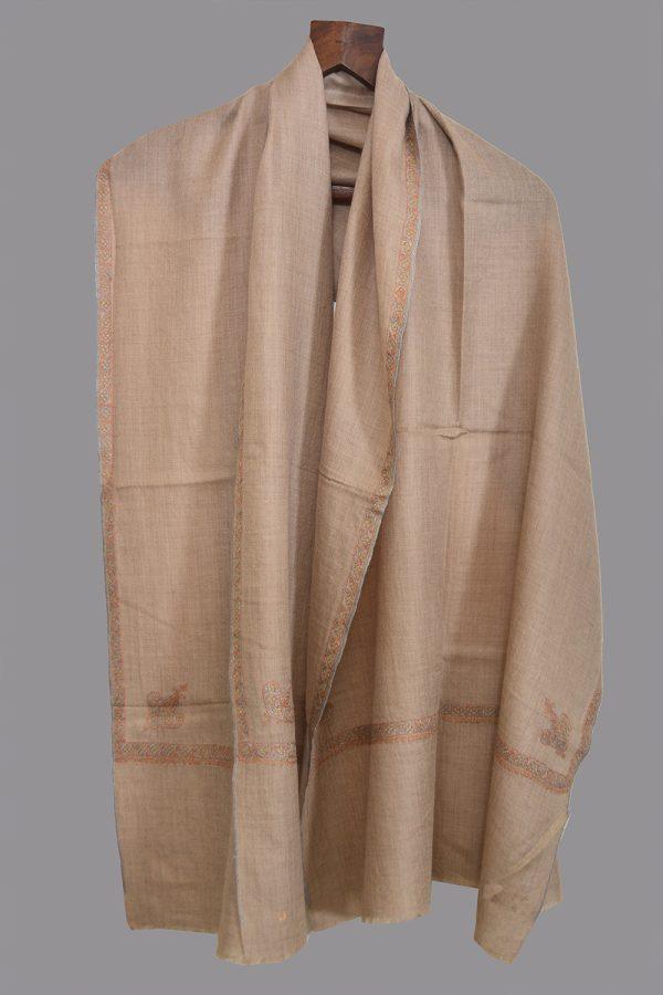 Pashmina Beldar Stole - Taupe