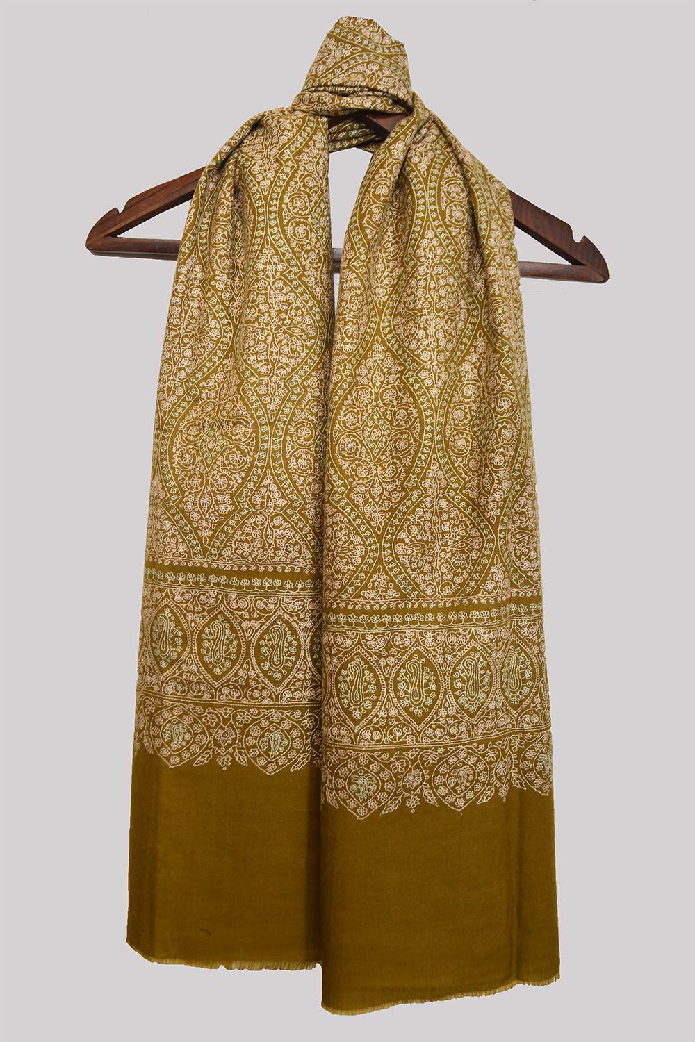 Light Weight Shahmina Jama Stole – Citrine