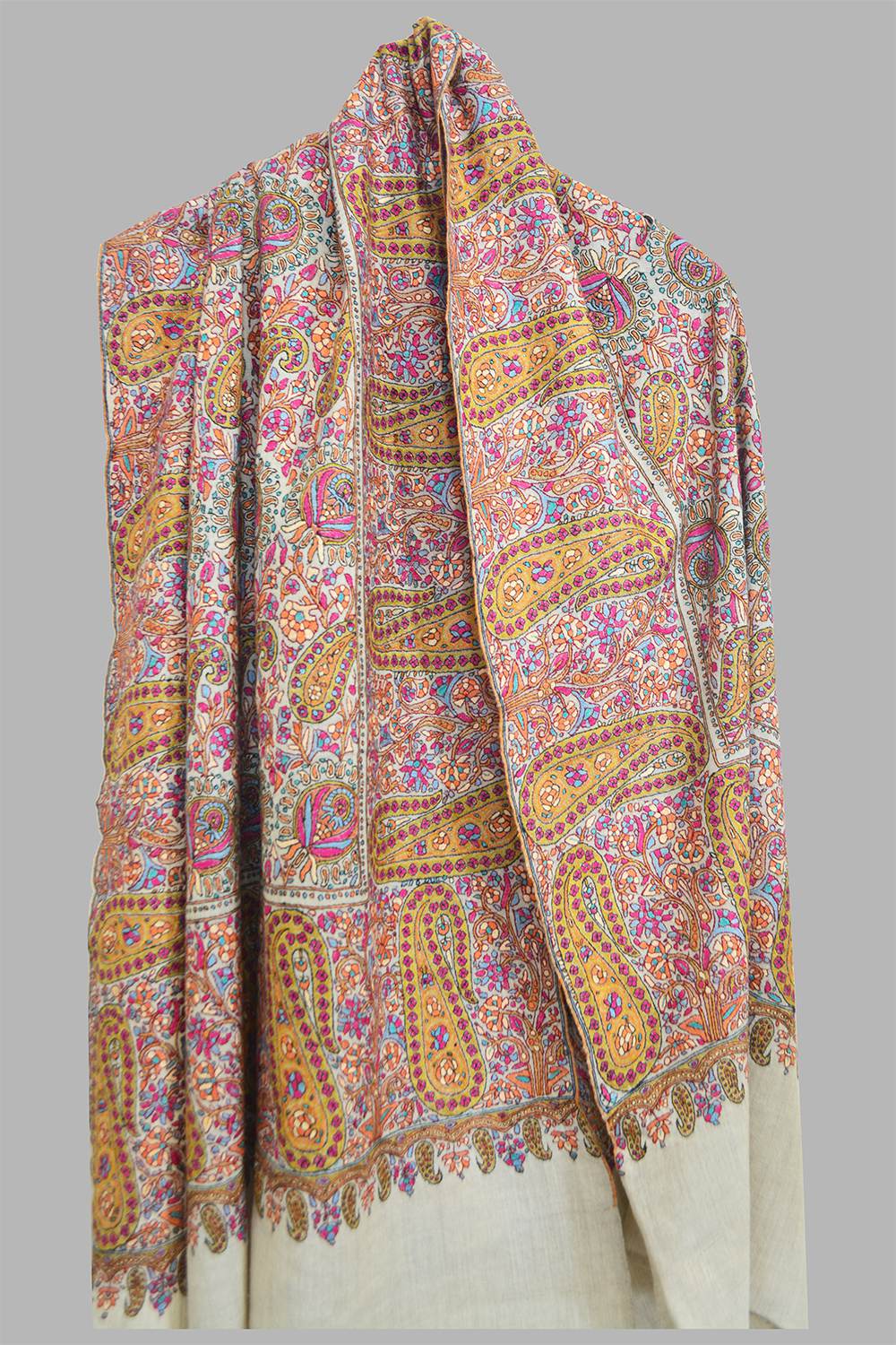 Light Weight Shahmina Paper Mache Shawl