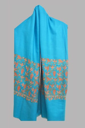 Pashmina Palladar Shawl - Turquoise