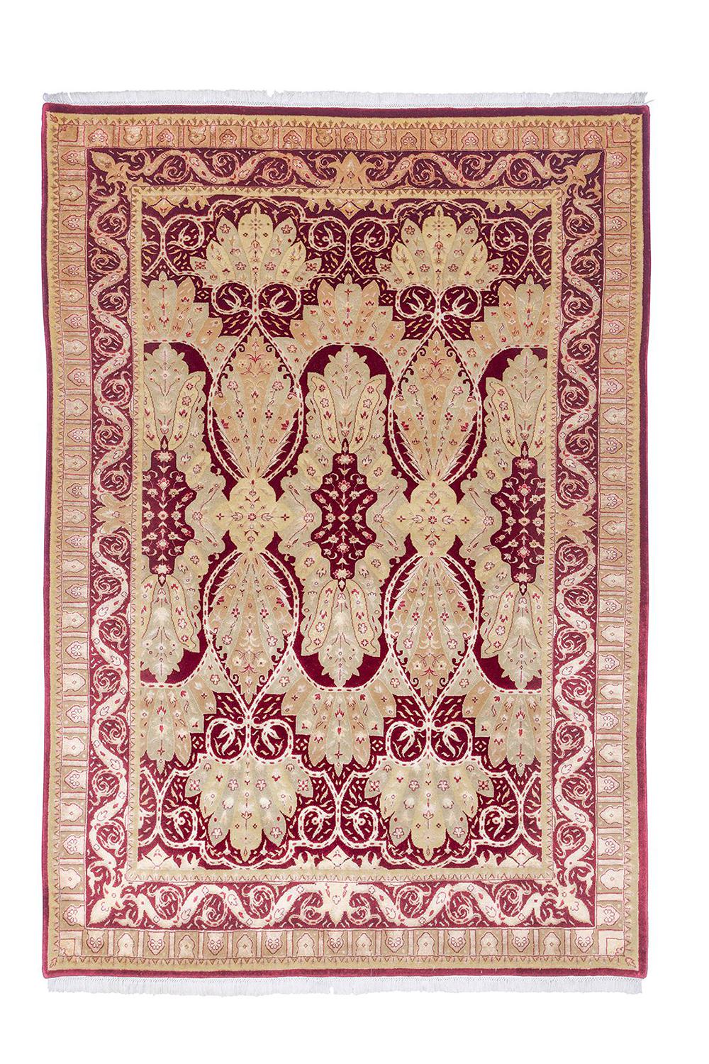 Persian Dabeer Kashan Revival – Nested Floral Work