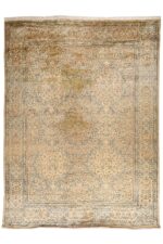 Antique Persian Laver Kerman Millefleur - Floral Riot
