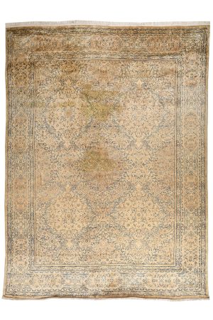 Antique Persian Laver Kerman Millefleur - Floral Riot