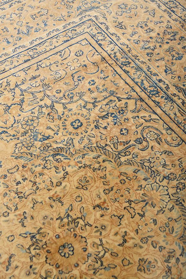 Antique Persian Laver Kerman Millefleur - Floral Riot